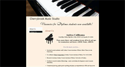 Desktop Screenshot of cherrybrookmusicstudio.com
